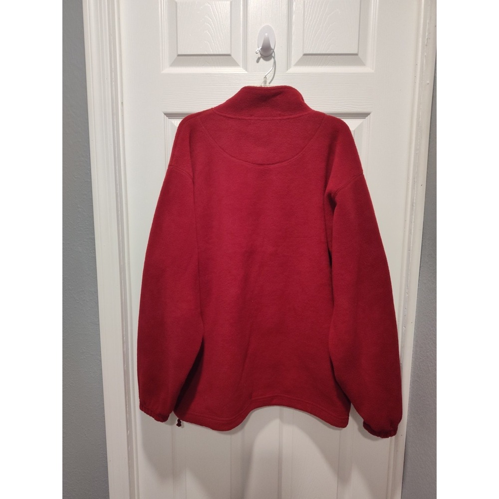 The Old Course St Andrews Swilcan Bridge Collection Red 1/4 Zip Pullover XLarge - Picture 2 of 9